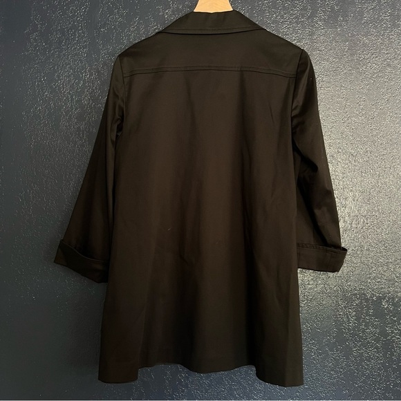Vintage Spense Black Button Coat - Picture 2 of 3